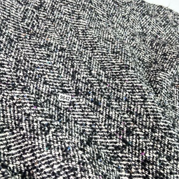 Havoc Jacket Womens Medium White Black Genuine Leather Long Sleeve Cropped Coat - Picture 12 of 12